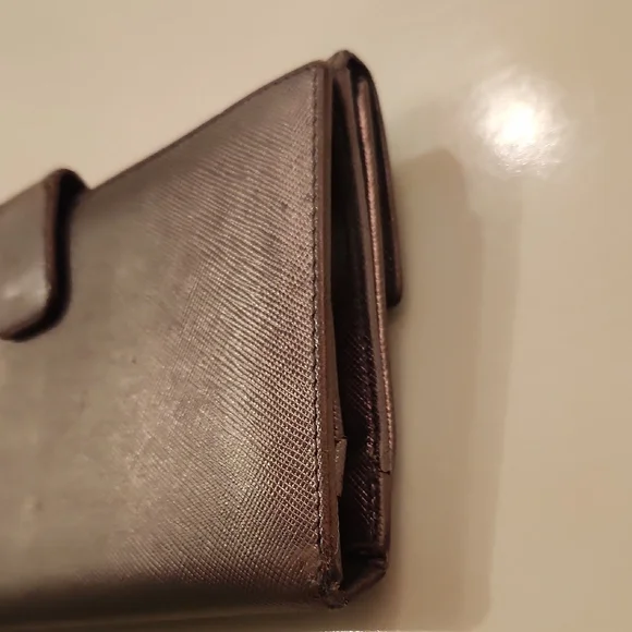 Prada Metallic Gray Wallet..Project Piece? - Picture 6 of 13
